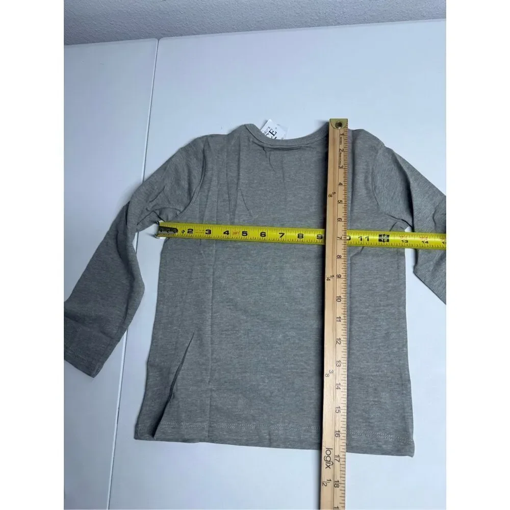 NWT The Children’s Place Handsome Tee Shirt Long Sleeve Green Cotton Size 4T
